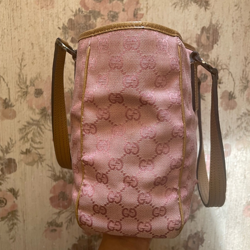 Gucci Pink and Brown Tote Bag - Picture 5 of 16